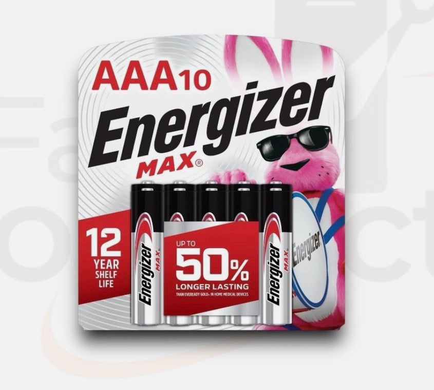 Energizer MAX AAA10 Batteries (12 Pack) | Triple A Alkaline Batteries