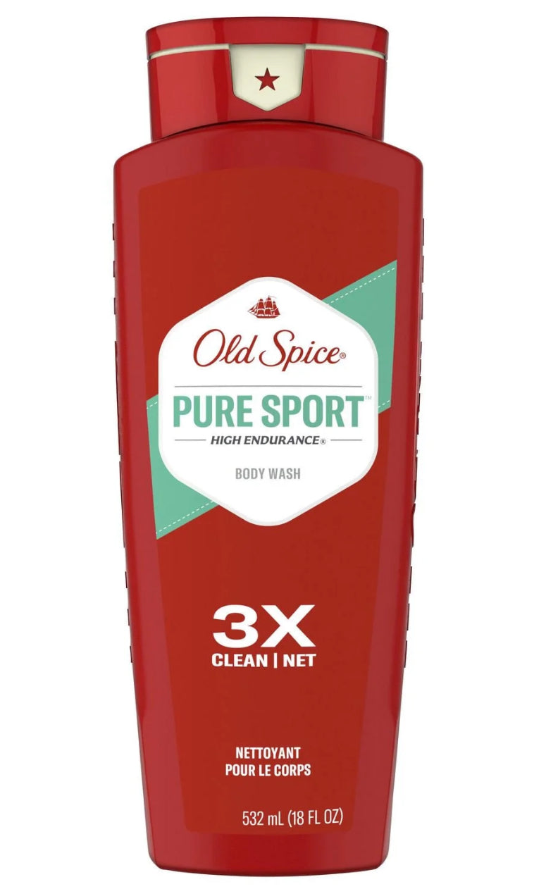 Nettoyant pour le corps Old Spice High Endurance pour hommes, parfum Pure Sport 532 ml