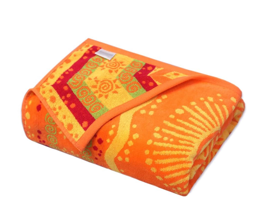 ALOK 100% Cotton Beach Towel Oversized Soft Velour Finish Absorbent 40” x 72”
highcottonclothingexchange