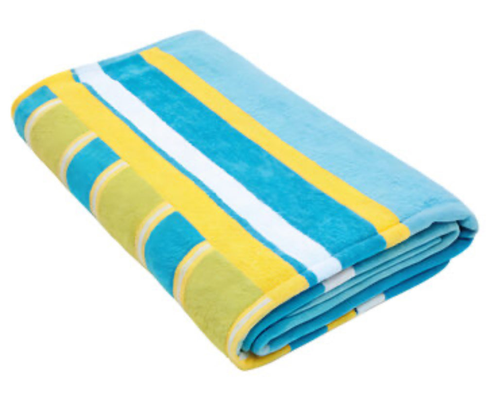 ALOK 100% Cotton Beach Towel Oversized Soft Velour Finish Absorbent 40” x 72”
highcottonclothingexchange