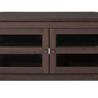 Walker Edison Modern Farmhouse Wood Corner Universal TV Stand for TV's up to 50" Flat Screen Living Room Storage Entertainment Center, 44 Inch, Espresso Brown