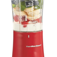 Hamilton Beach Shakes and Smoothies avec mélangeur personnel sans BPA, 414 ml, rouge