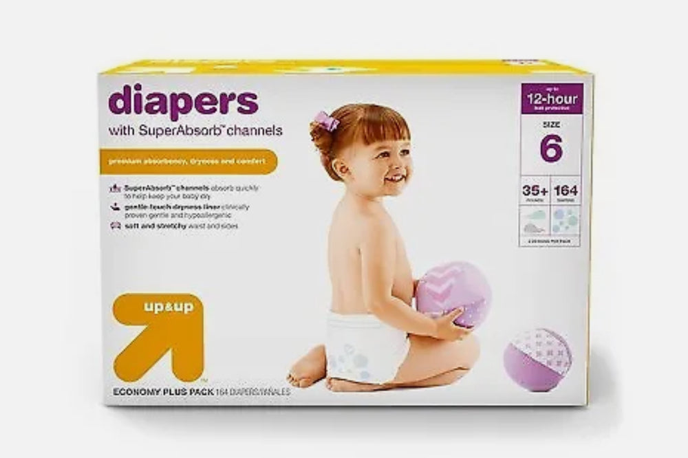 Diapers Economy Plus Pack - Size 6 - 82ct - up & up