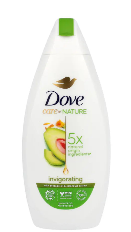 Dove Care By Nature Shower Gel Invigorating - Avocado Oil & Calendula Extract 400ml