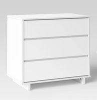 
              Modern 3 Drawer Dresser White - Room Essentials: Laminated, CARB Certified, Includes Anti-Tip Hardware
            