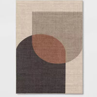 5'x7' Abstract Geometric Area Rug Beige/Brown - Threshold™
(1.5 m x 2.1 m)