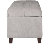 
              Ainsley Button Tufted Storage Bench - Silver Ash - HomePop (L 1m x 25cm, La 45cm, H 45cm,)
            