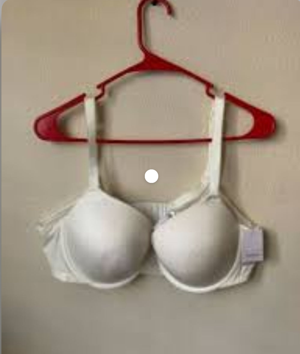 Auden Women T-Shirt Bra White Cream The Daydream Demi Coverage Light Lift