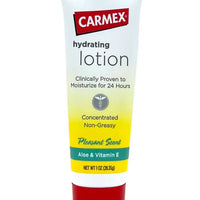 1oz Tube Carmex HYDRATING Lotion Hand Foot Concentrated Aloe & Vitamin E