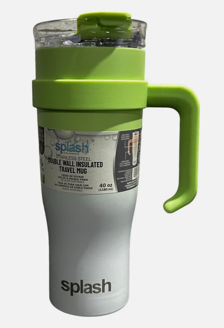 Splash Double Wall Insulated Stainless Steel Bottle Mug (40 oz)