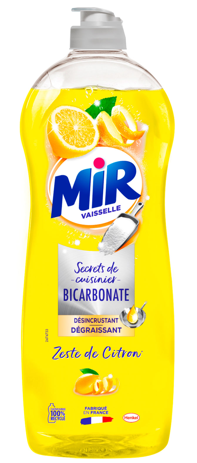 Liquide vaisselle bicarbonate citron 750mL