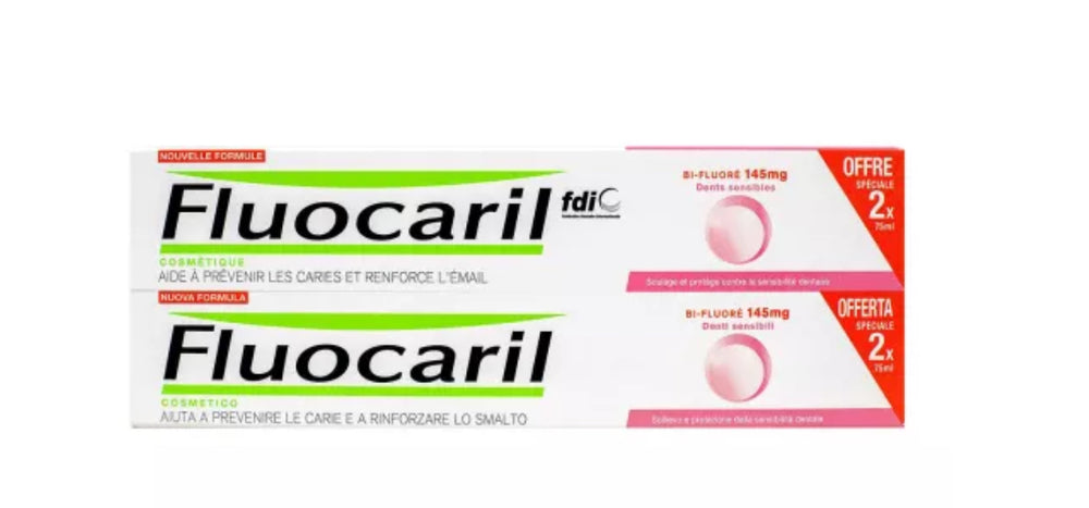 Dentifrice bi-fluoré dents sensibles 2x75ml