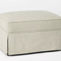 Vivian Park Ottoman Fern Green - Threshold designed with Studio McGee: Comfy, Upholstered, No Assembly Required LPEU842282