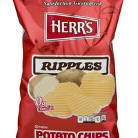 Herr's Ripple Potato Chips, 3.5 Oz. (198g) DLC: Oct25