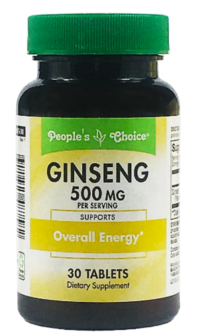 GINSENG 500 mg/dose 250 mg/comprimé 30 comprimés booster d'endurance énergétique