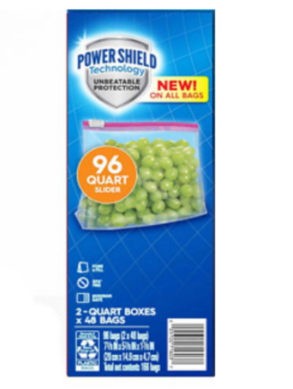 ZIPLOC QUART BOXE 48 bags