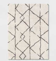 
              5'x7' Geometric Design Woven Area Rugs Cream/Gray - Threshold (2m x 1m60)
            