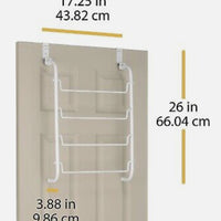 Whitmor Over The Door Towel Rack White