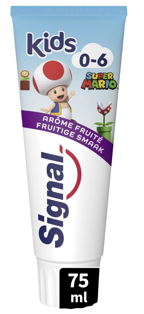 Dentifrice Enfant 0-6 ans Fruité Super Mario SIGNAL
(75mL)