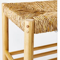 
              Bench with Woven Frame Light Brown - Threshold™ designed with Studio McGee: Ash Frame, Rectangle Shape, No Upholstery
            