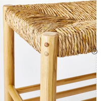 Bench with Woven Frame Light Brown - Threshold™ designed with Studio McGee: Ash Frame, Rectangle Shape, No Upholstery