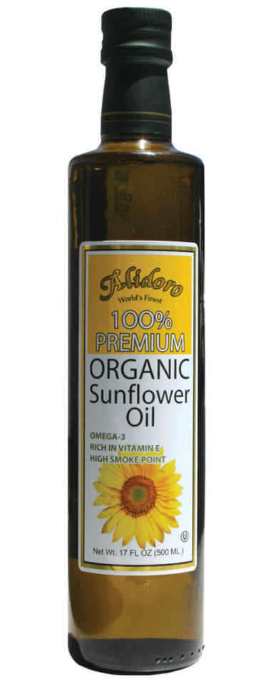 100% Pure & Premium Alidoro Organic Sunflower Oil (500ml) DLC: Mai26