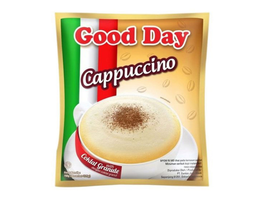 Good Day Cappuccino Instant Coffee (25g x 10 sachets) DLC: Déc26