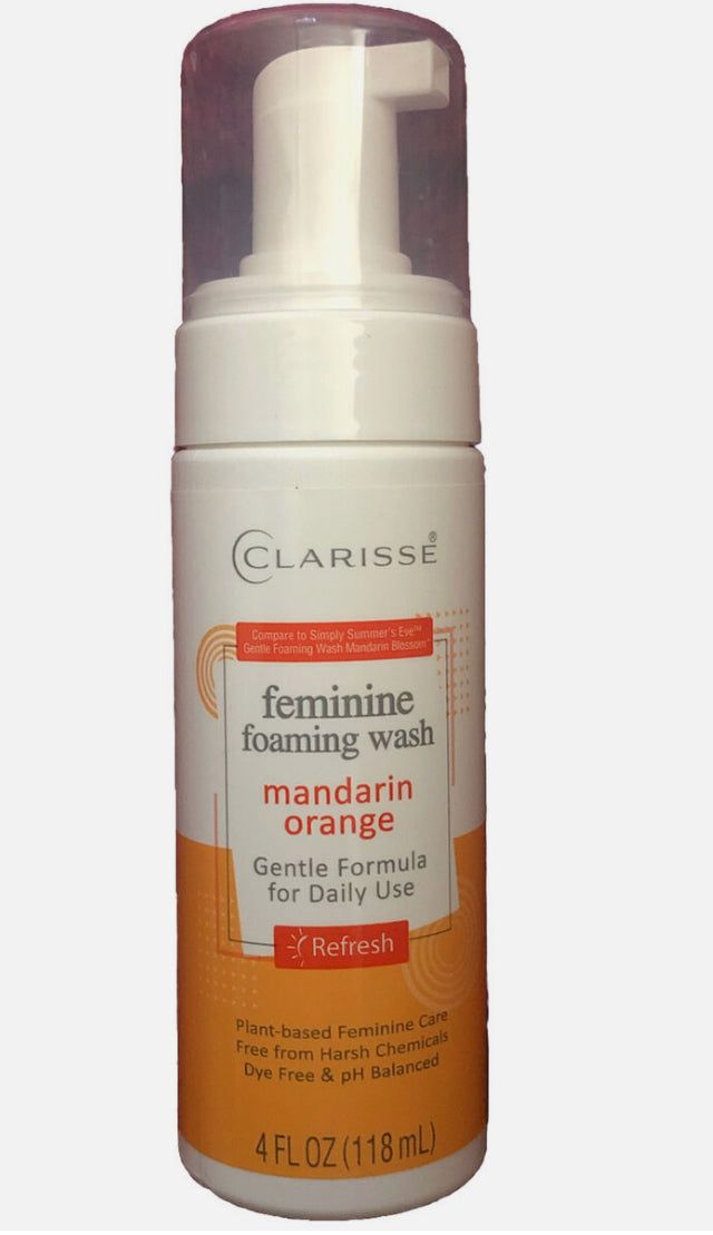 SHIPS N 24 HOURS-Clarisse Feminine Foaming Wash Mandarin Orange 4 oz.-Brand New 118ml