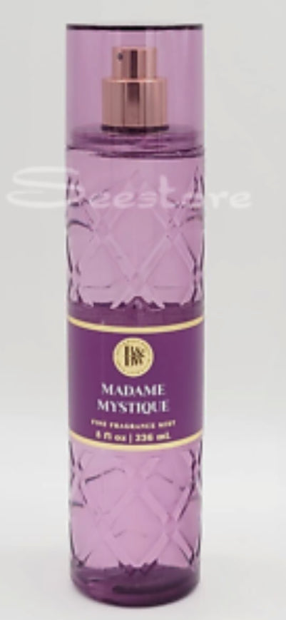 Bath & Body Works Madame Mystique Fine Fragrance Body Mist Spray 8 oz New (236 ml)