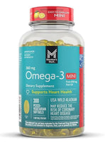 
              Member's Mark 360mg Omega-3 USA Wild Alaskan Fish Oil, 300 Mini Pesco-Vegetarian Softgels DLC: 07/26
            