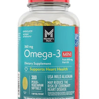 Member's Mark 360mg Omega-3 USA Wild Alaskan Fish Oil, 300 Mini Pesco-Vegetarian Softgels DLC: 07/26