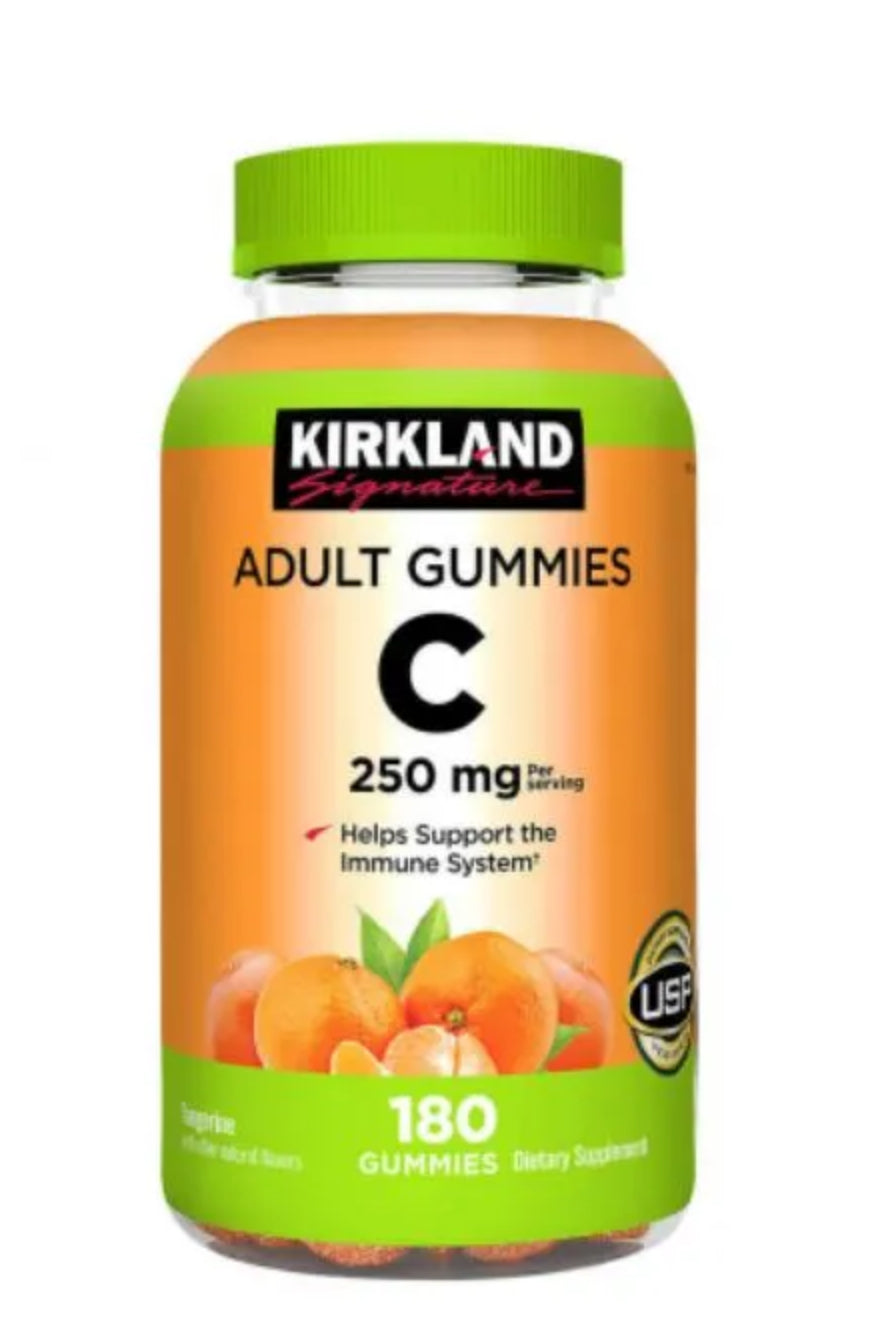 Kirkland Adulte Gummies, Vitamine C Supplément, 180 Capsules DLC: Janv26