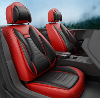 
              SLARY Martha Red Angel Wing Car Seat Covers with Waterproof Nappa Leather for Cars, SUVs, Pick-up Trucks, Universal, Comfortable and Breathable, Full Set, Martha Red
            