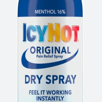 Icy Hot Original Pain Relief Dry Spray with 16% Menthol, Pain Relief for Muscles & Joints, 4 oz. (113g) DLC: Janv27