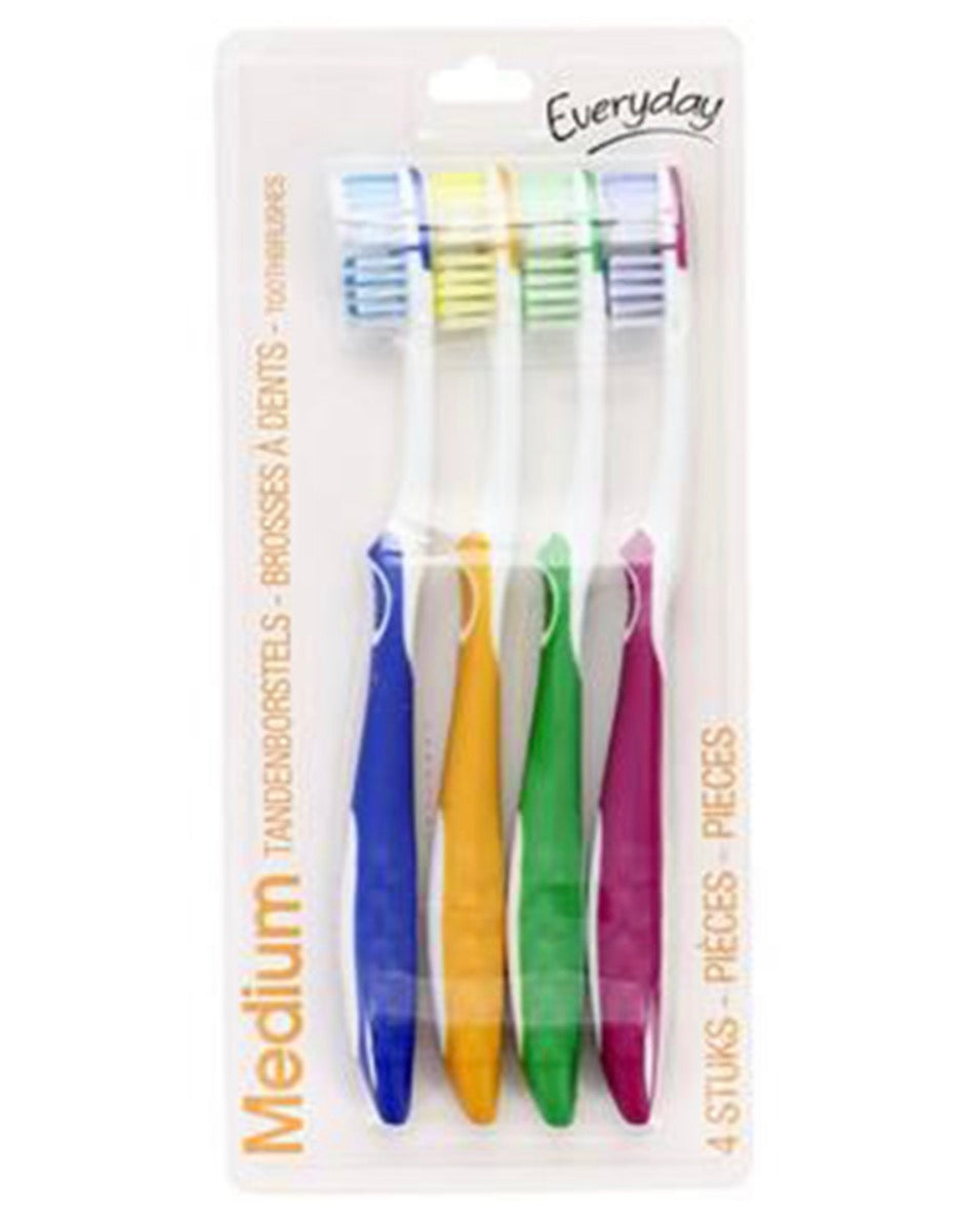 Everyday Toothbrush Medium – Lot de 4