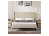 
              Glenwillow Home Pax Sleak Wingback Upholstered Headboard, Stone, Full/Queen
            