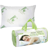 Bamboo Essence Aloe Vera Memory Foam Hypoallergenic Pillow for Cooling Comfort