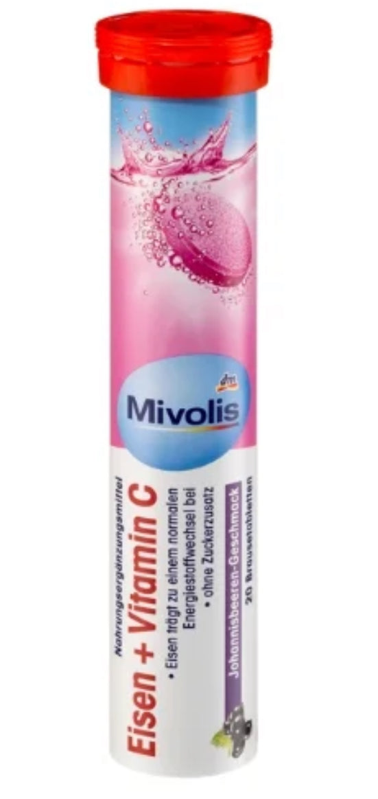 Comprimés Effervescents Fer + Vitamine C 20 Pièces, 82 G
(20 pcs) DLC: Mars27