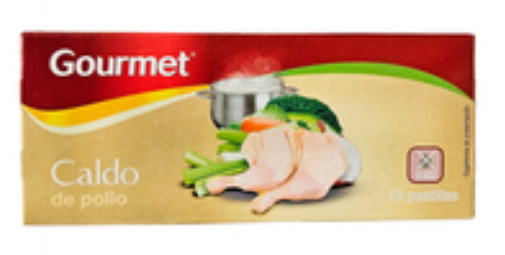 CALDO GOURMET de pollo 120G 12 PAST DLC: Oct26