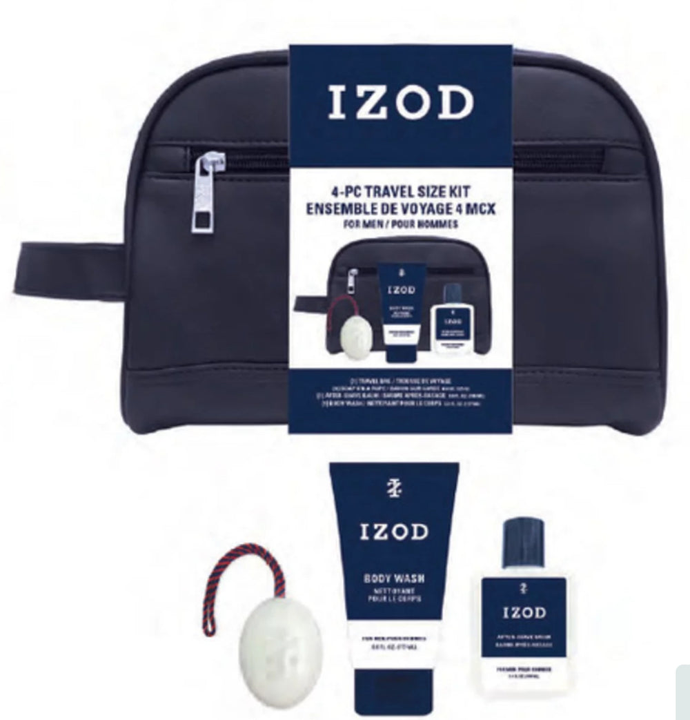 IZOD Classic Ensemble de voyage pour hommes 4 morceaux