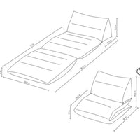 Tufted Baffled Foam Lounge Dorm Chair Gray - Room Essentials: Upholstered Accent, No Assembly Required