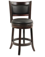 
              Home Square 24" Swivel Counter Stool in Cappuccino
            