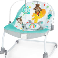 Bright Starts Wild Vibes - Rocker para bebés y niños pequeños con vibraciones, unisex, recién nacido
