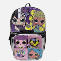 
              L.O.L Surprise! Girls 17" Backpack & Lunch Bag 2-Piece Set, LOL School Book Bag
            