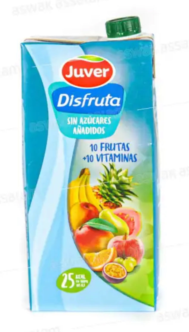NECTAR 10 FRUITS + 10 VITAMINES SANS SUCRE 1L JUVER DISFRUTA DLC: Fev26