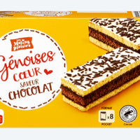 Génoise fourrée au chocolat  8x 30,3g DLC: Oct25
