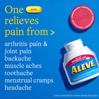 Aleve Arthristis Cap Naproxen Sodium Tablets 220mg( NSAID ) Pain Reliever 50Ct DLC: AOÛT25