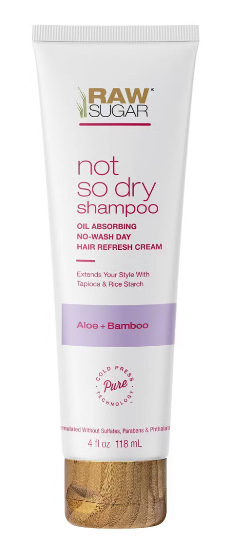 Raw Sugar Not So Dry Shampoo - Aloe + Bamboo - 4 fl oz (118ml)