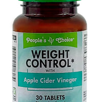 Vinagre de sidra de manzana PEOPLES CHOICE control de peso (30 tablets) DLC: Sept27