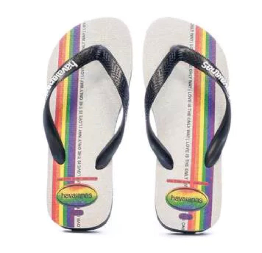 Women’s Havaianas Slim Pride Flip Flops Uk8 New LGBTQ New